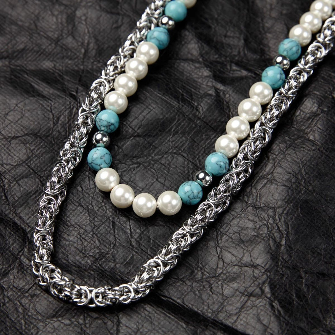 Pearl & Turquoise Jeans Chain