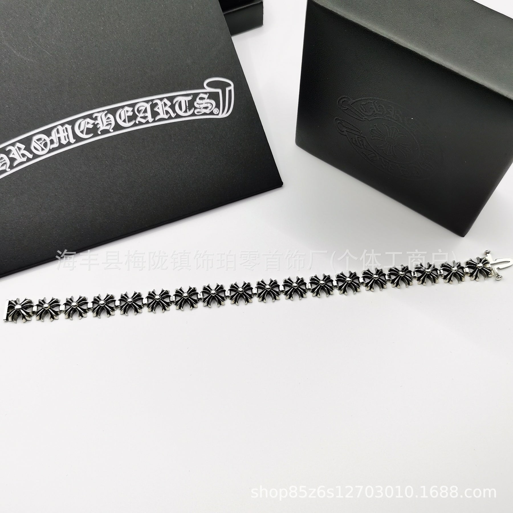 chrome hearts crusader flower bracelet