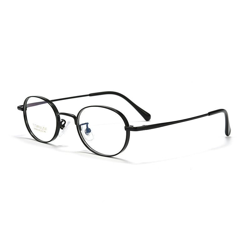 Wide-rim Oval Full-rim Small Frame Glasses