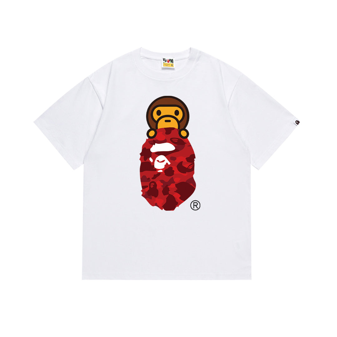 BAPE Summer Camouflage Ape Head Short-Sleeve T-Shirt