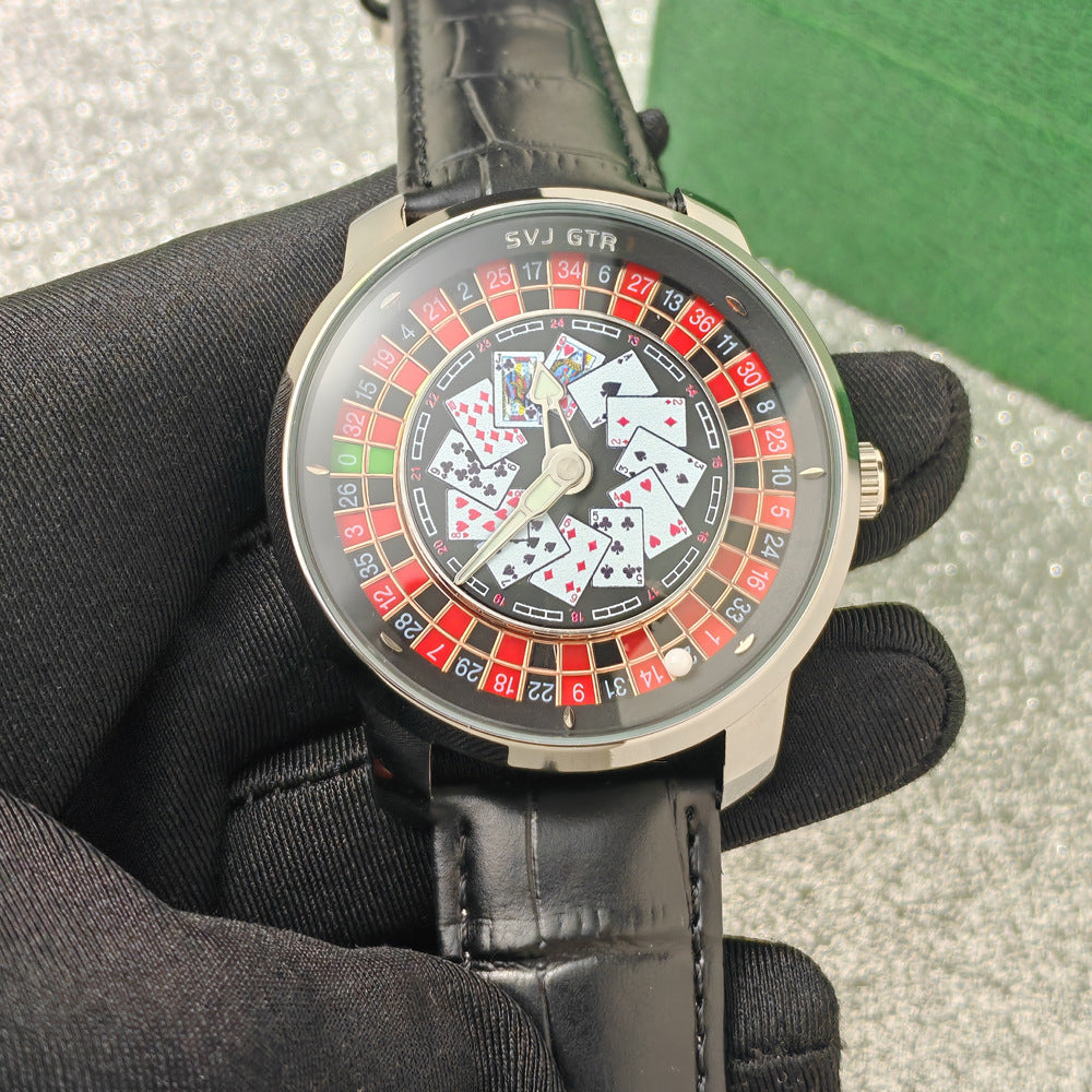 Rotary wheel quartz watch