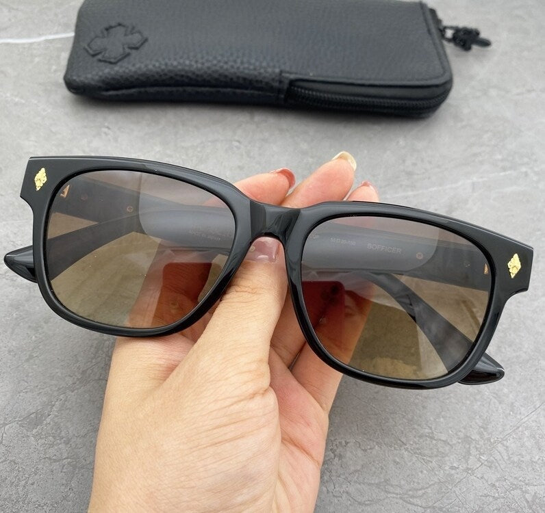 Chrome Hearts OFFICER Cross-decorated Sunglasses