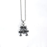 Chrome hearts three cross necklace