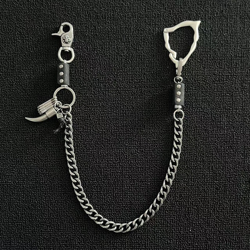 Hip-Hop Street Style Distressed Pants Chain