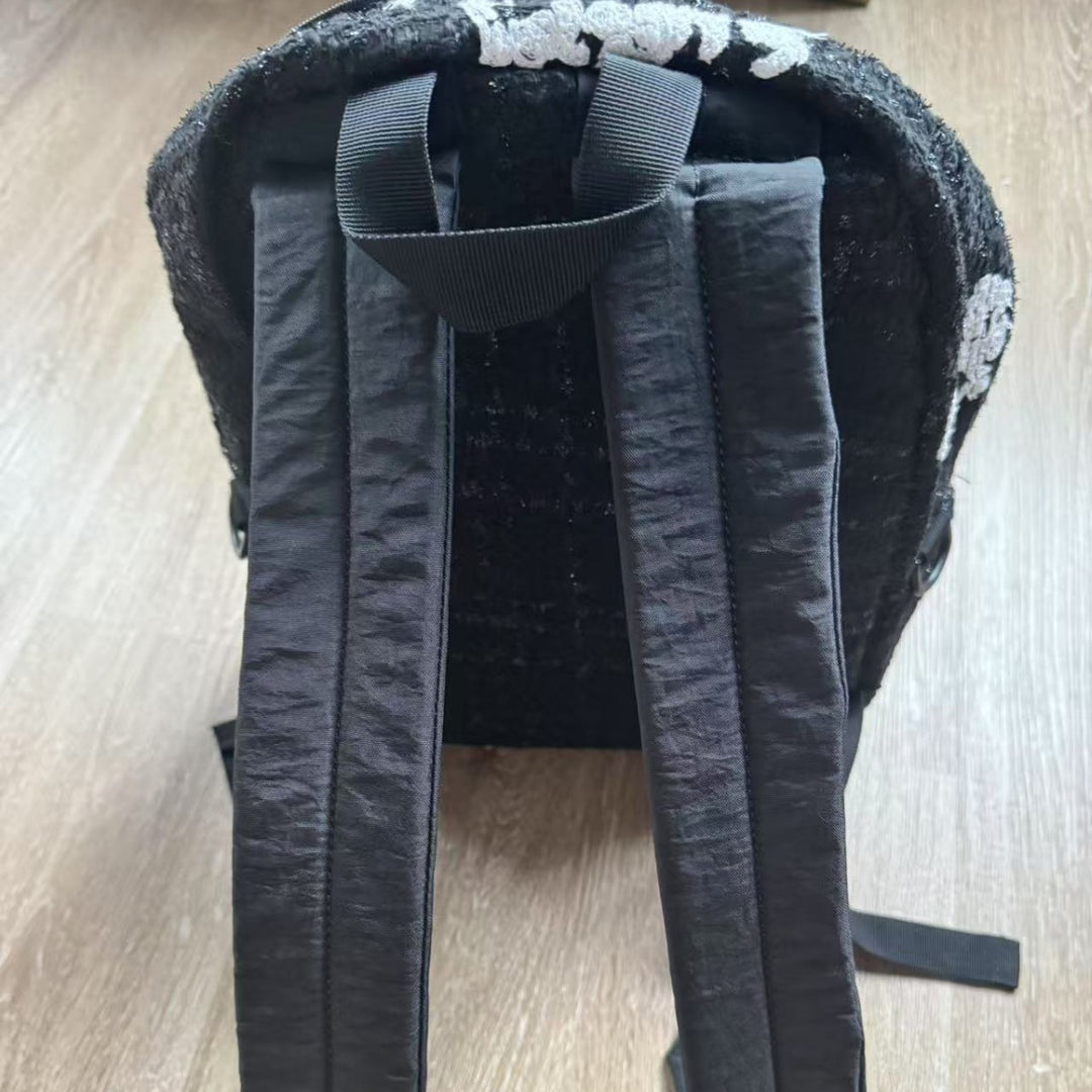 DENIM TEARS Chanel-inspired Exquisite Embroidery Backpack