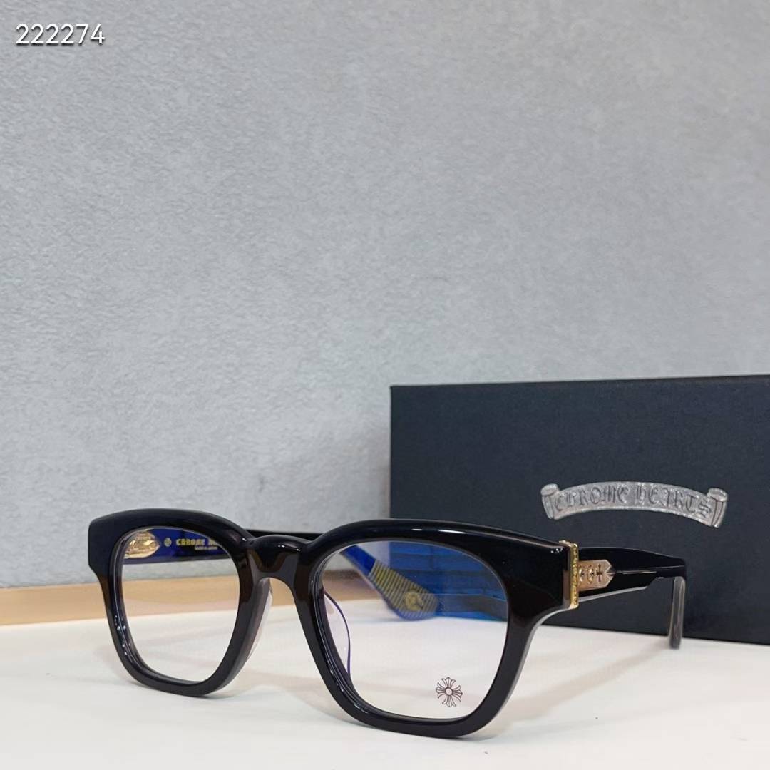 Chrome Hearts Round-Frame Glasses for Stylish Men