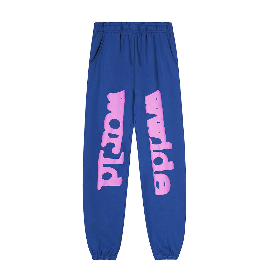 Sp5der 555555 star pattern hooded trousers and sweatshirt