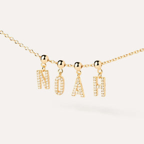 Letter full diamond DIY necklace clavicle chain