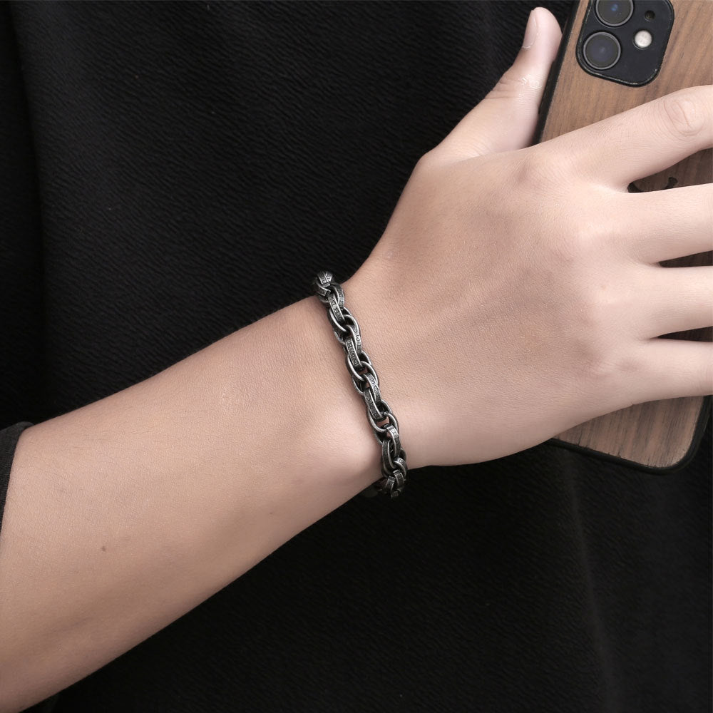 Retro Distressed Handmade Braided Twist Bracelet