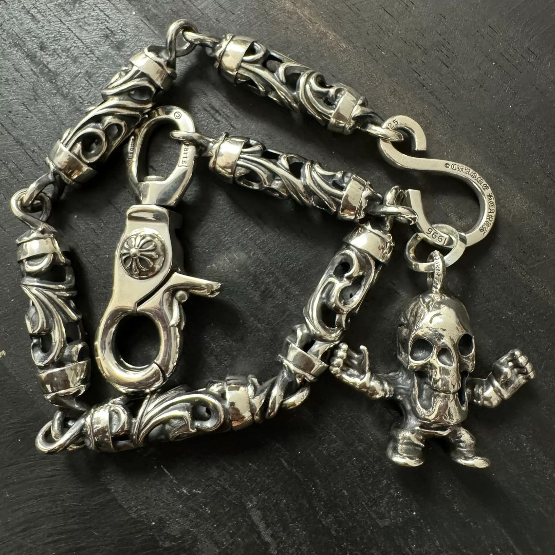 Chrome Hearts hollowed-out vine lobster buckle trouser chain