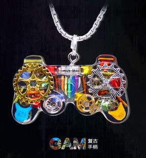 Original Cyberpunk Retro Industrial Wind Necklace Hip Hop Gamepad Pendant