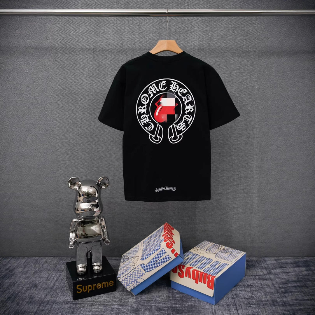 Chrome Hearts Summer Printed T-Shirt Short-Sleeve