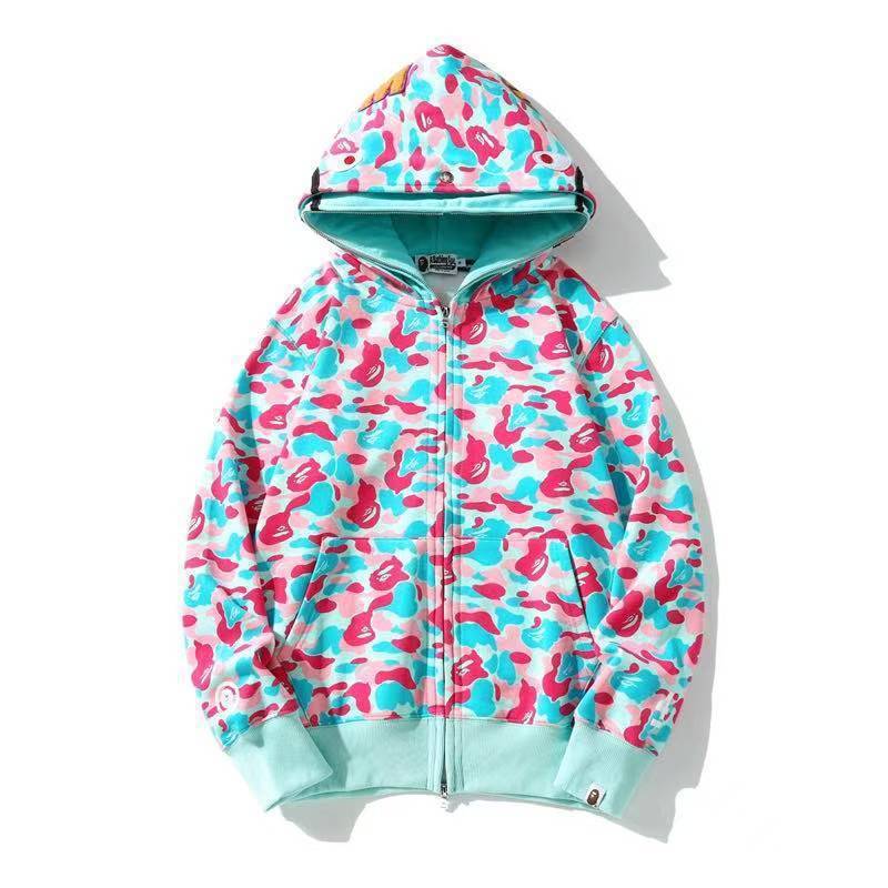 BAPE Shark camouflage jacket cardigan hooded