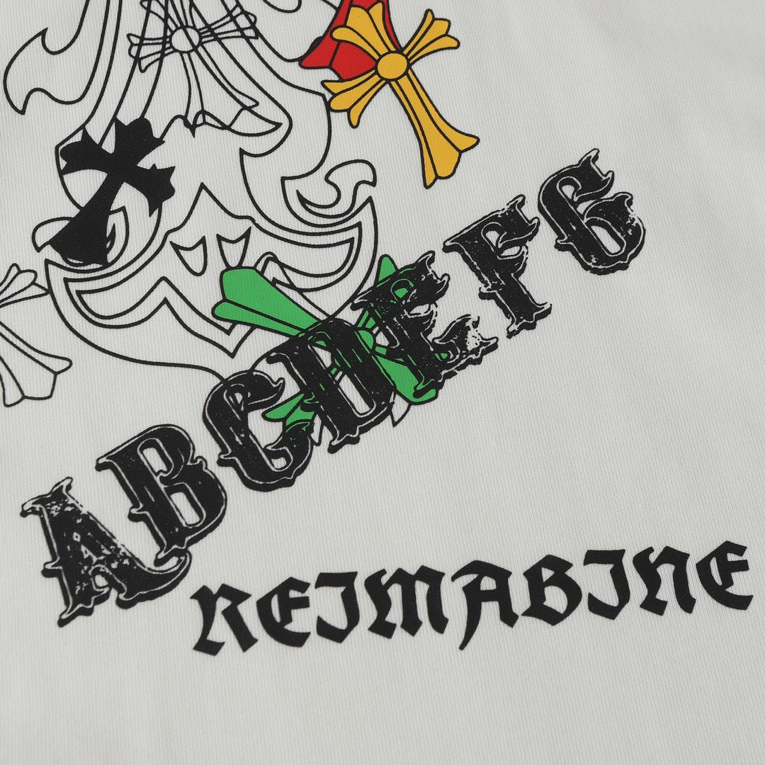 Chrome Hearts Personalized Cross Print Short-Sleeve T-Shirt