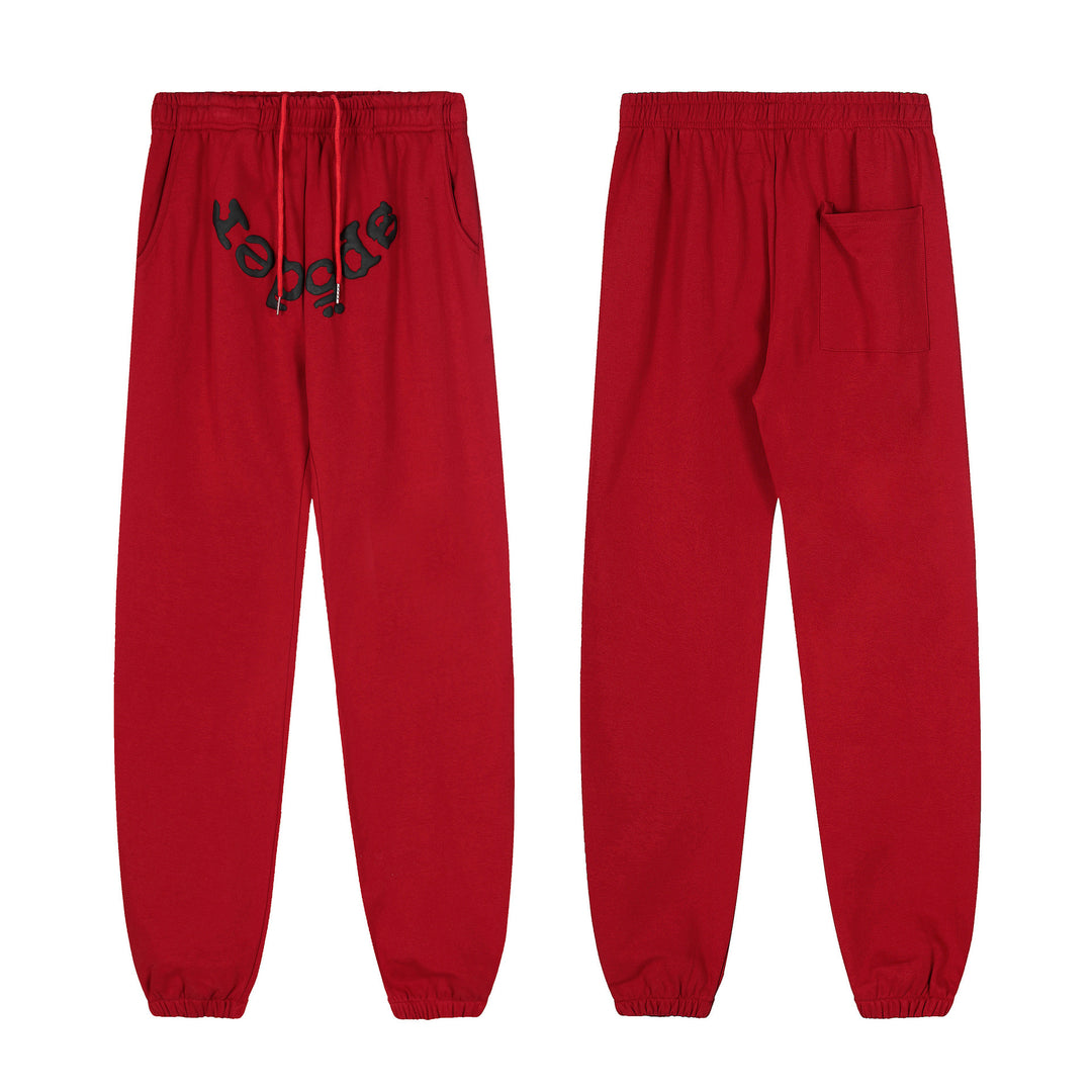 Sp5der555555 Spiderweb Foam Print Sweatshirt Set