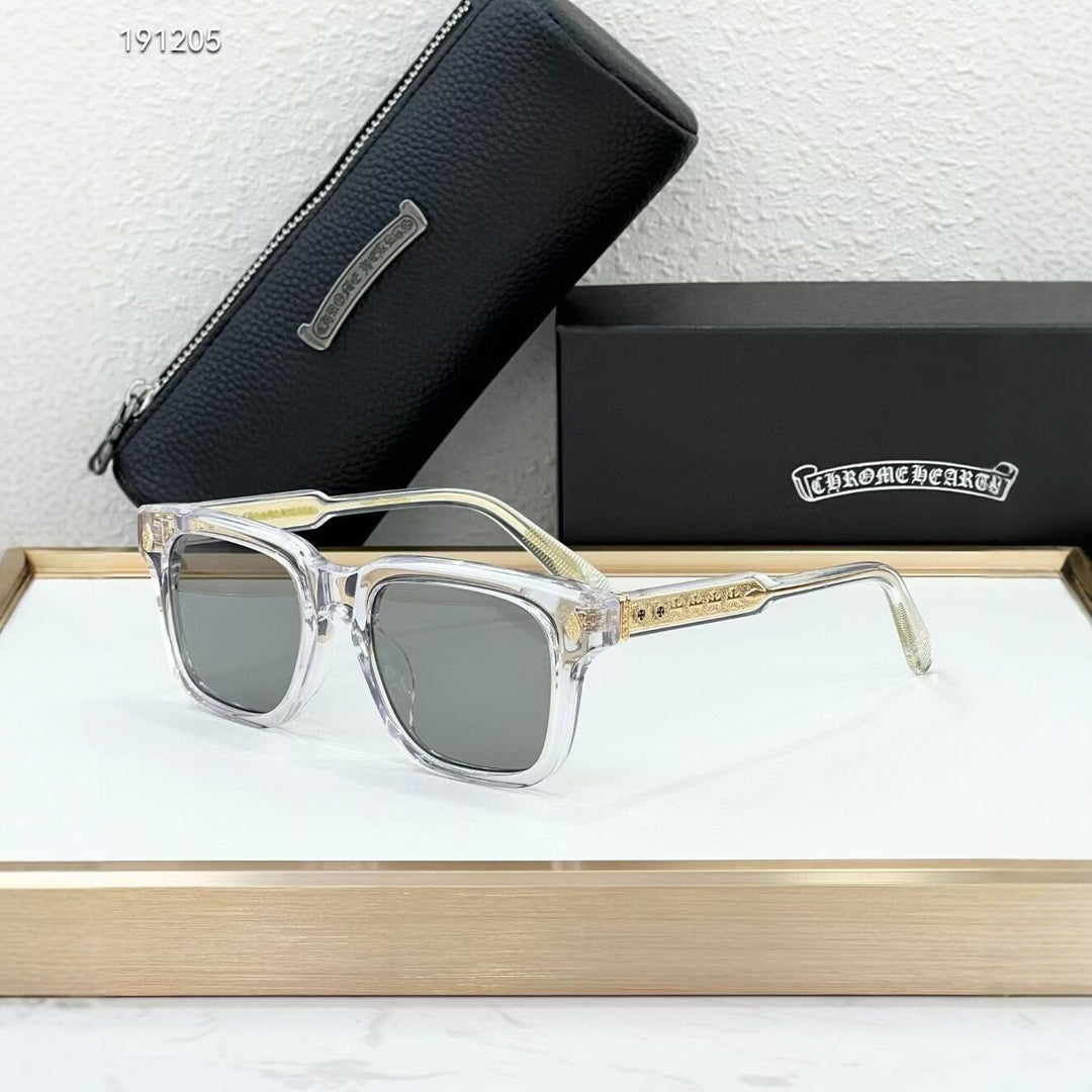 Chrome Hearts AMB Square-Frame Sunglasses