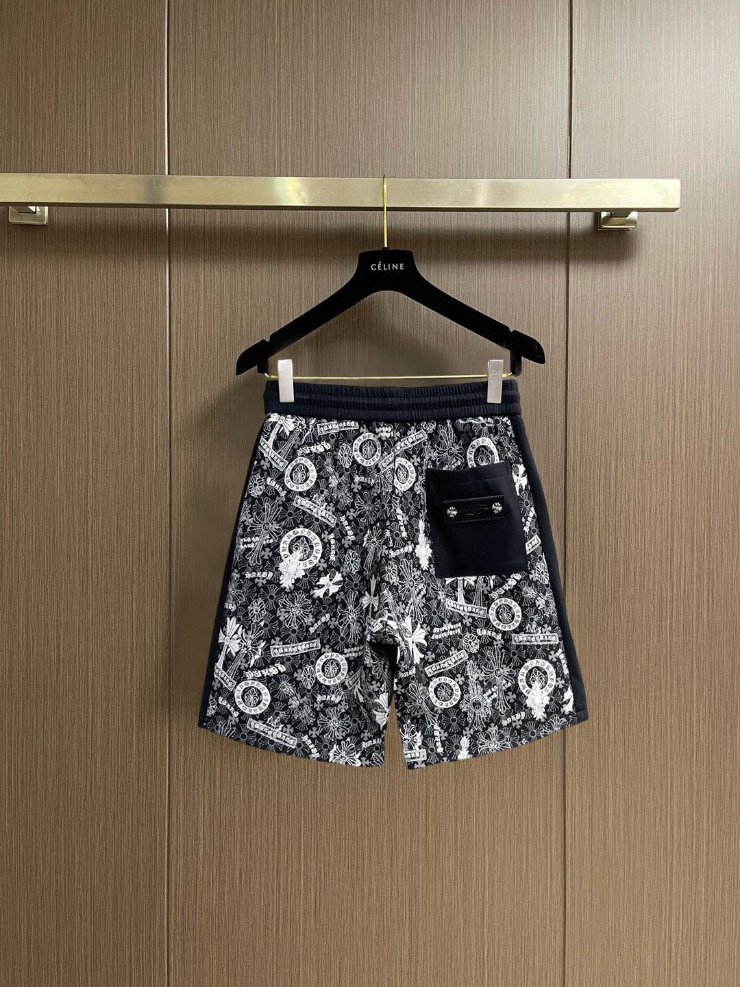 Chrome Hearts horseshoe cross breathable casual shorts