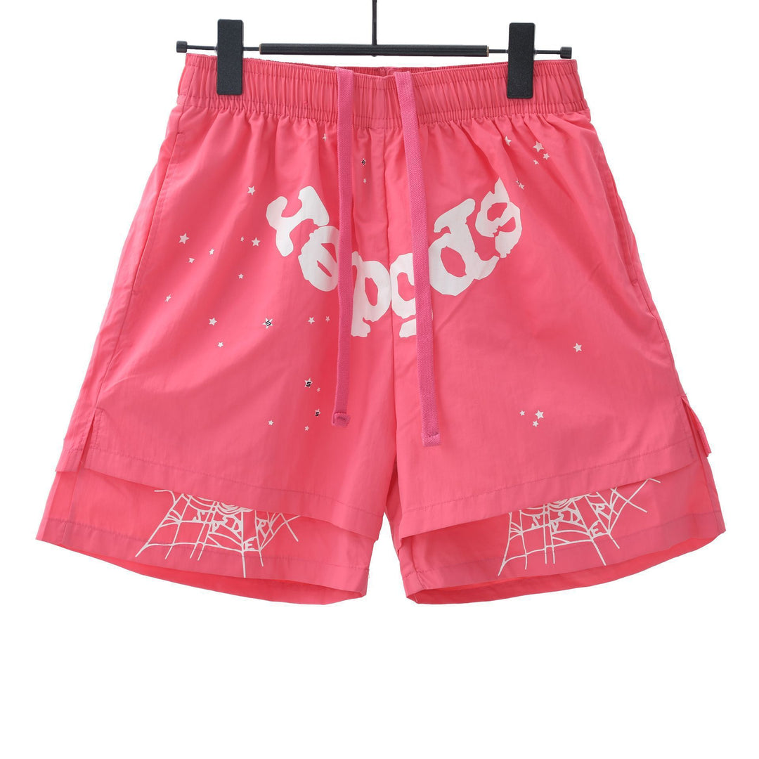 Sp5der Foam Letter 555 Shorts Sweatpants