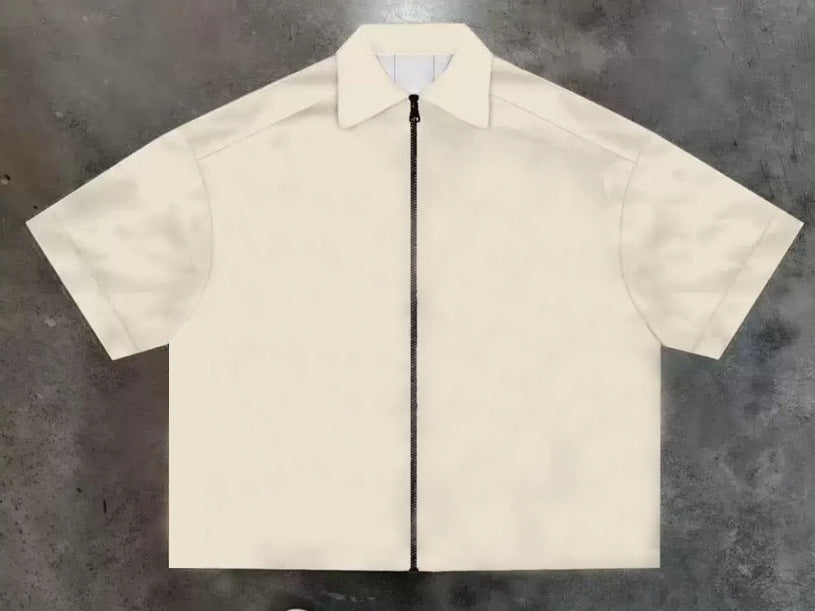 3D Digital Print Men's Zipper Shirt