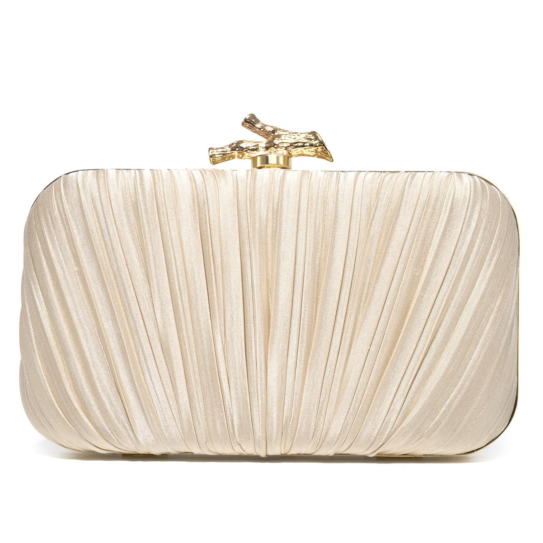Pleated Clutch Evening Bag