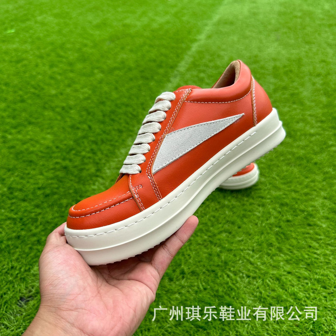 Little Triangle Genuine Leather Casual Skate Shoes