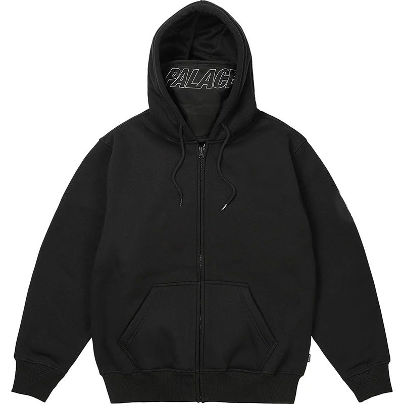 Y2K Double Hooded Zipper Sweatshirt Jacket