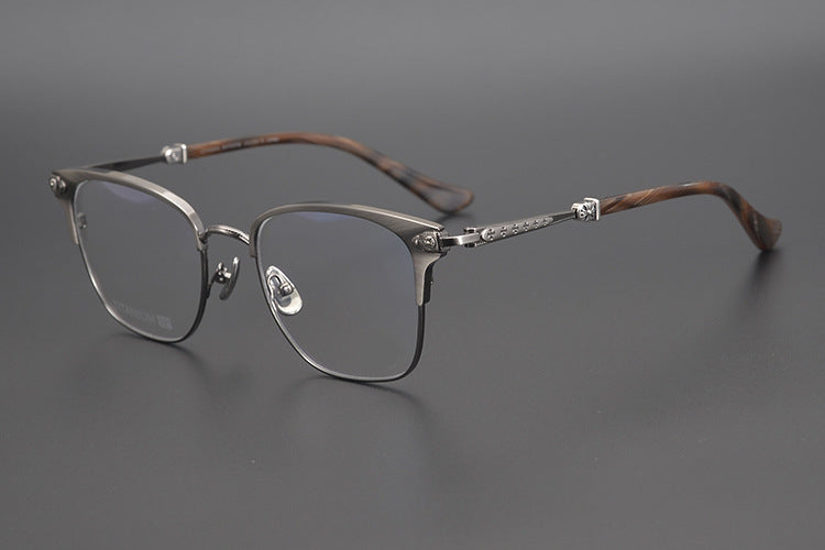 Chrome Hearts Handmade Cross-Shaped Square Eyeglass Frame