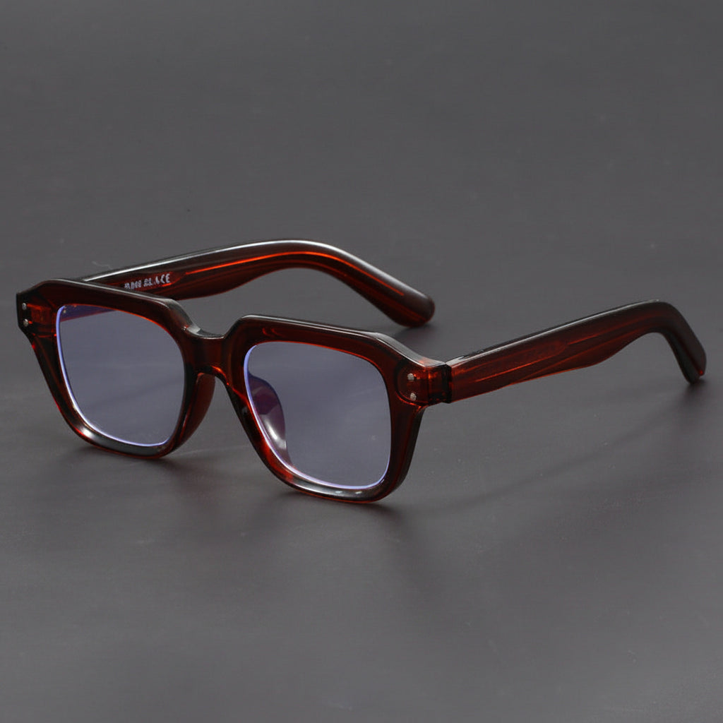Thick Rectangular Eyeglass Frames for Wider Faces