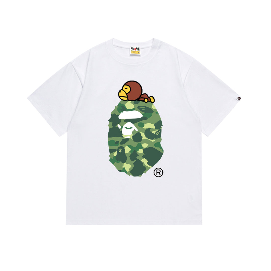 BAPE Summer Camouflage Ape Head Short-Sleeve T-Shirt