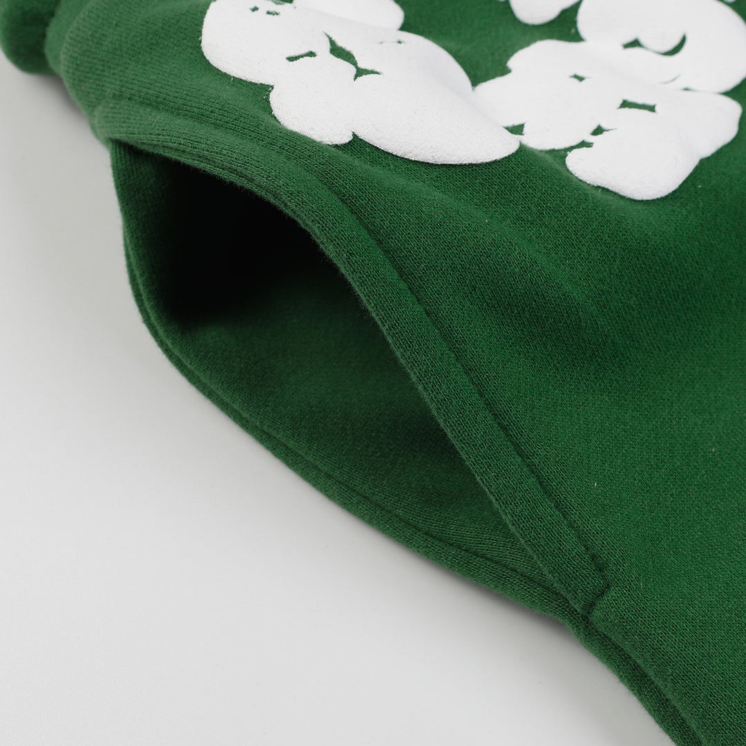 Foamed Kapok Flower Loose-Fitting Short-Sleeved Shorts