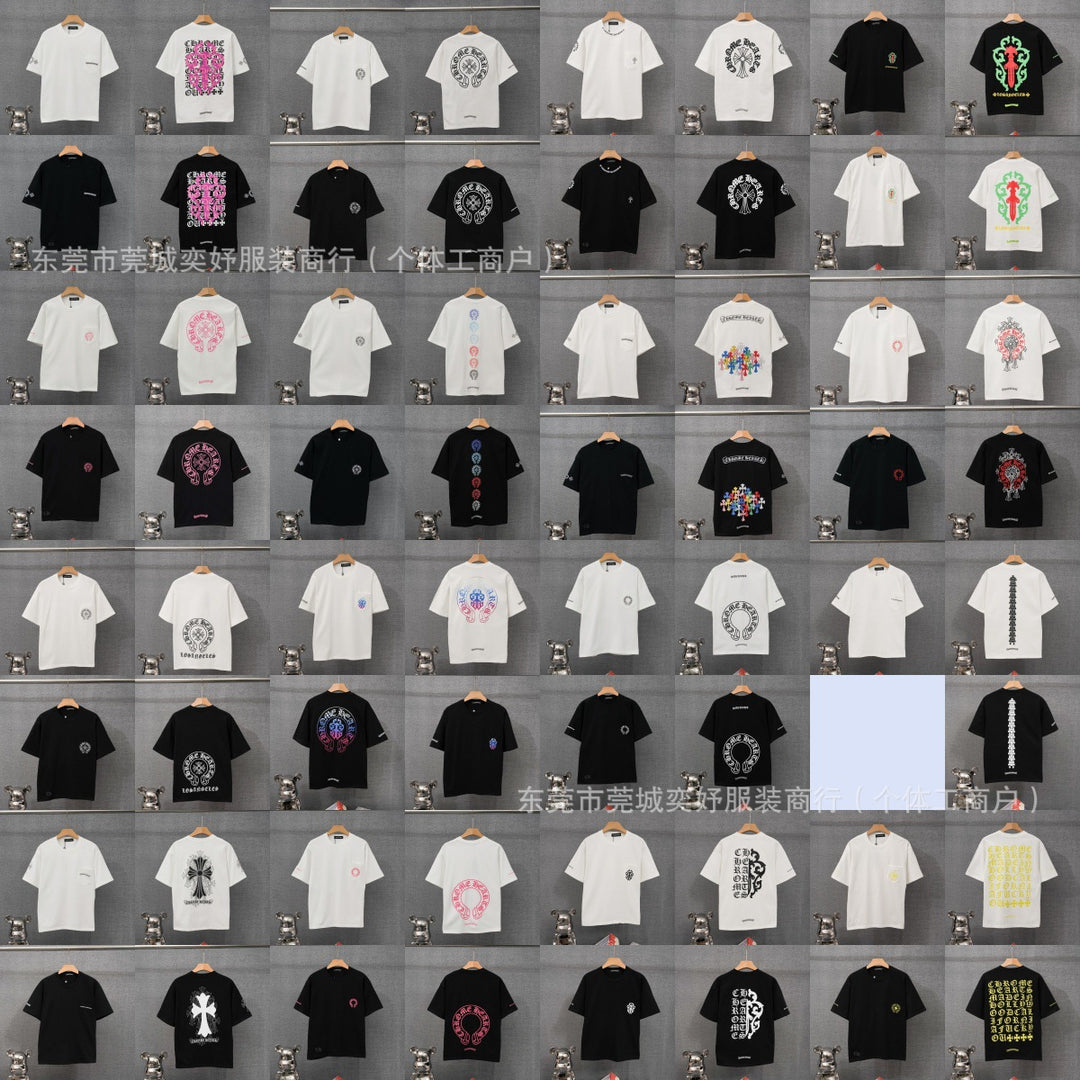 Chrome Hearts Summer Short-Sleeve Printed T-Shirt