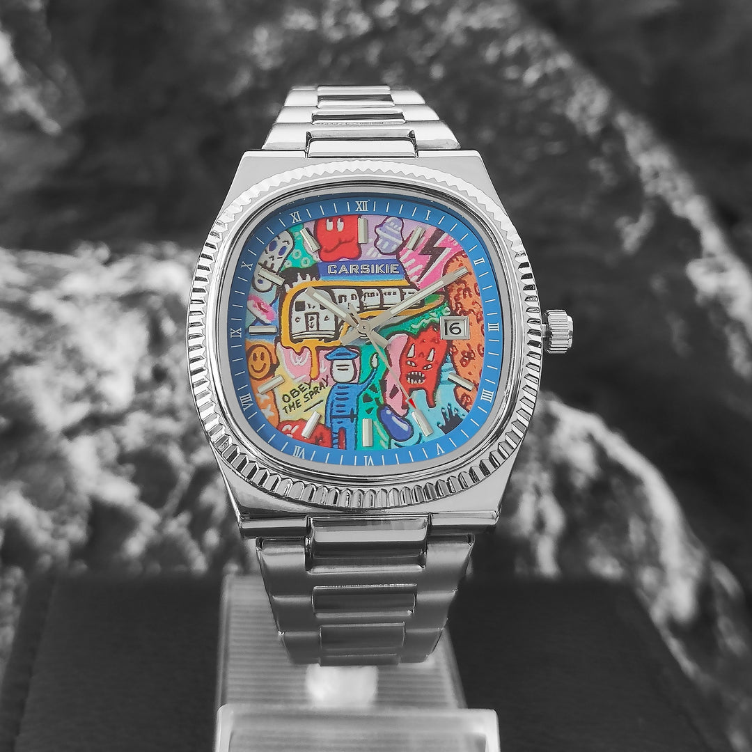 Square Cartoon-Themed Sports Watch