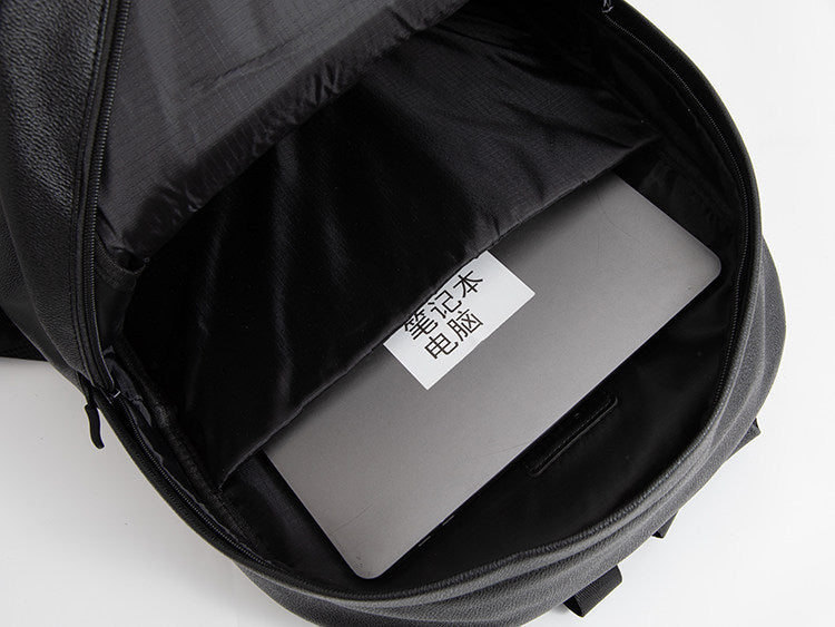 Chrome Hearts Cross PU Leather Student Backpack