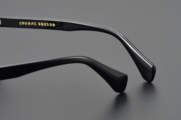 Handcrafted Square Retro Acetate Eyeglasses