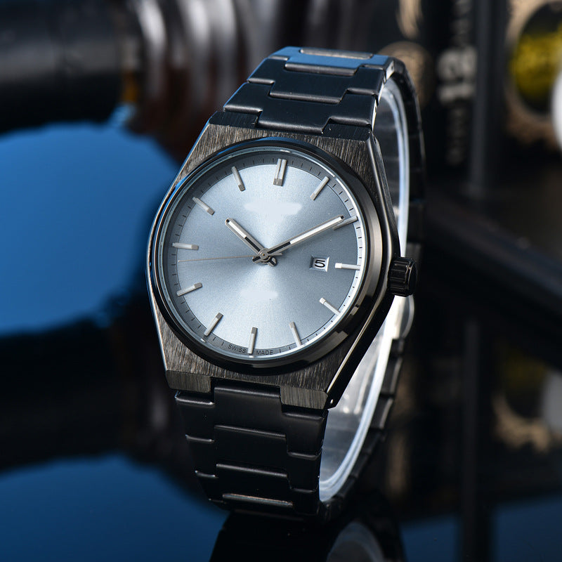 Classic Simple and Generous Solid Steel strap Watch