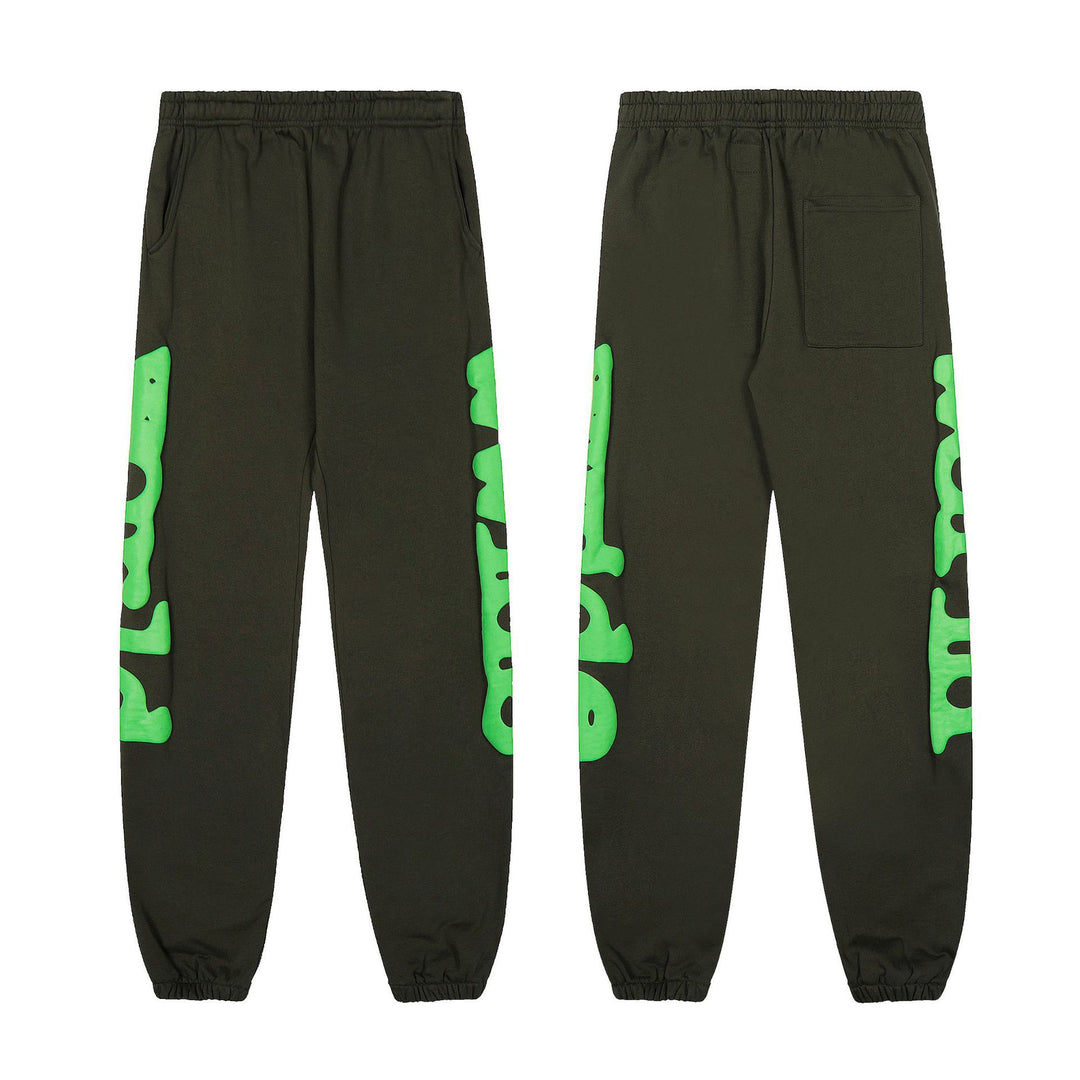 Sp5der555555 Spiderweb Foam Print Sweatshirt Set