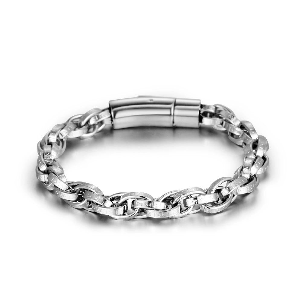 Retro Distressed Handmade Braided Twist Bracelet
