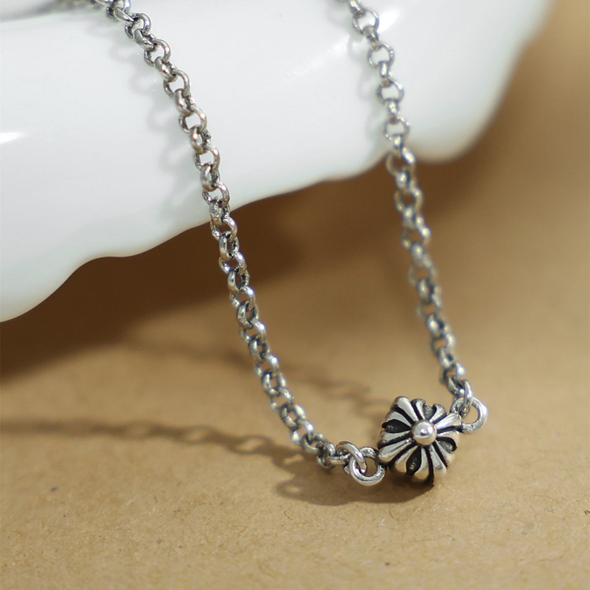 chrome hearts cross clavicle chain