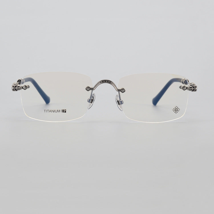 Chrome Hearts rimless pure titanium eyeglasses
