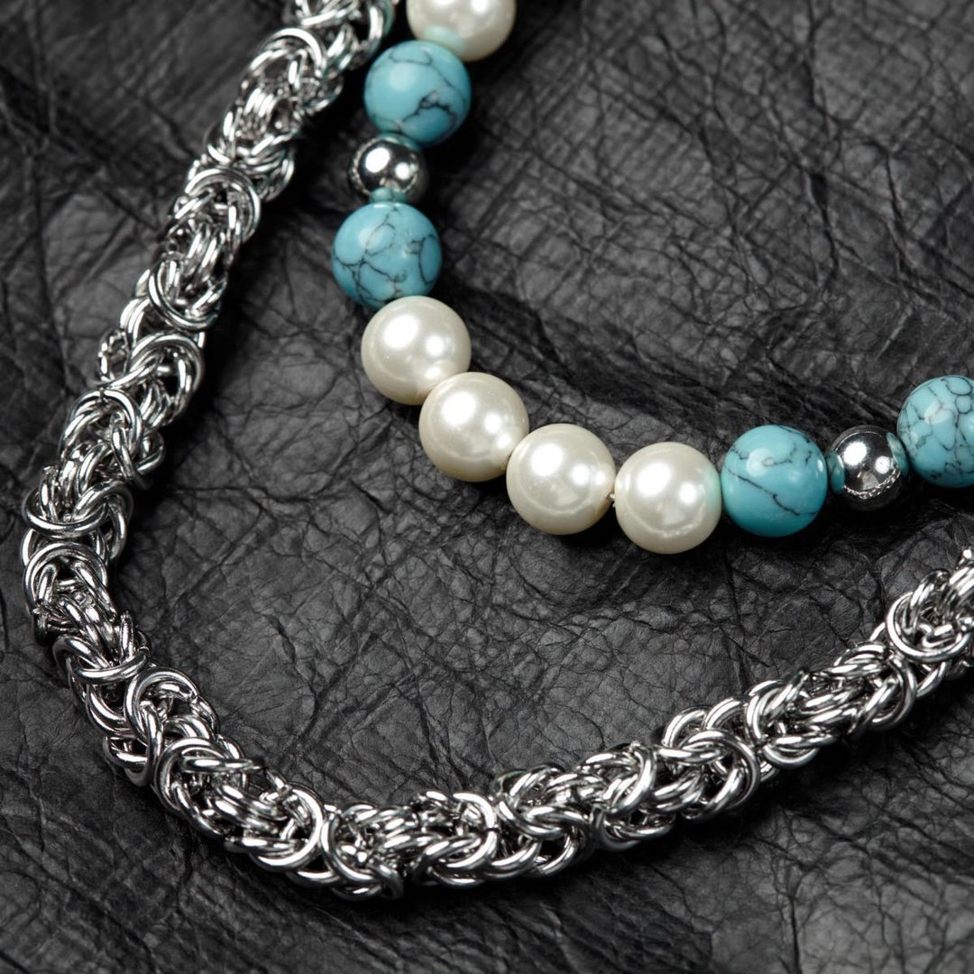 Pearl & Turquoise Jeans Chain