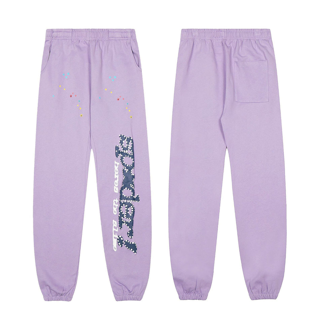 Sp5der555555 Spiderweb Foam Print Sweatshirt Set