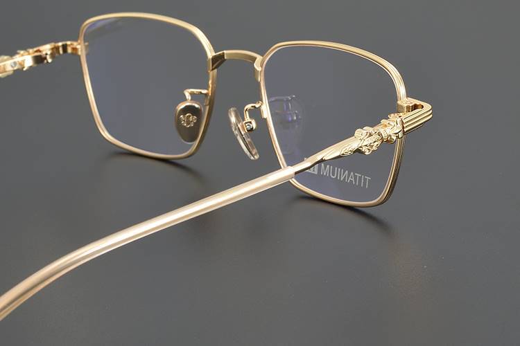 Chrome Hearts-Inspired Retro Dagger Business Eyewear Pure Titanium Frames