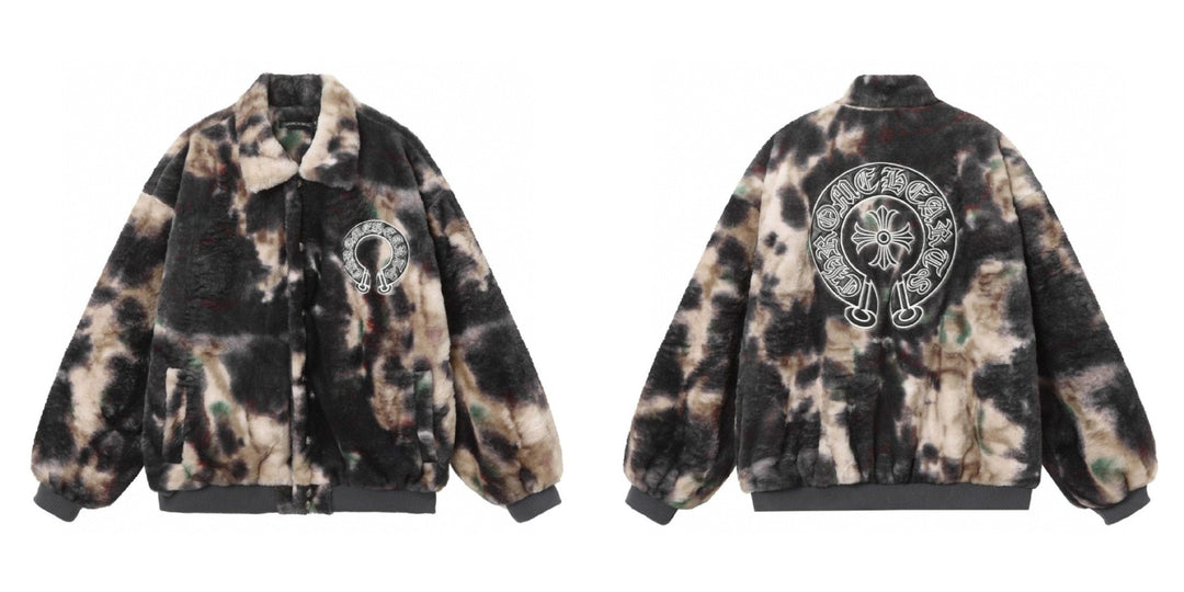 Chrome Hearts Embroidered Cross Baseball Jacket