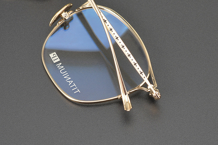 Handmade minimalist pure titanium fashion glasses