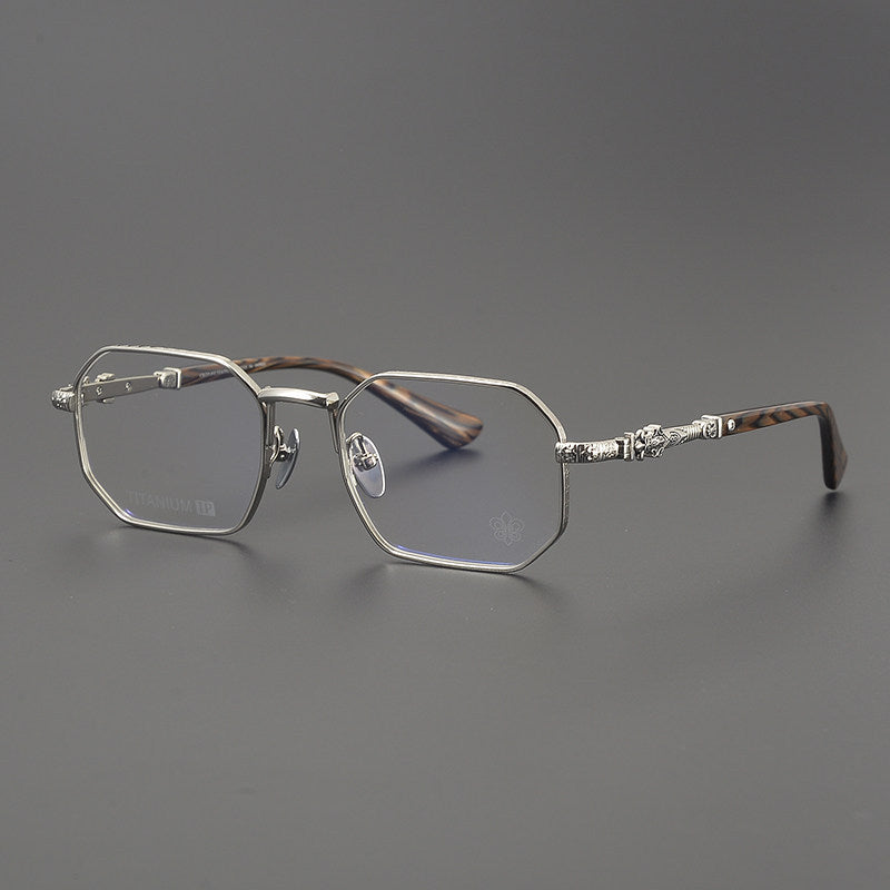 Chrome Hearts Polygonal Handcrafted Titanium Eyeglasses