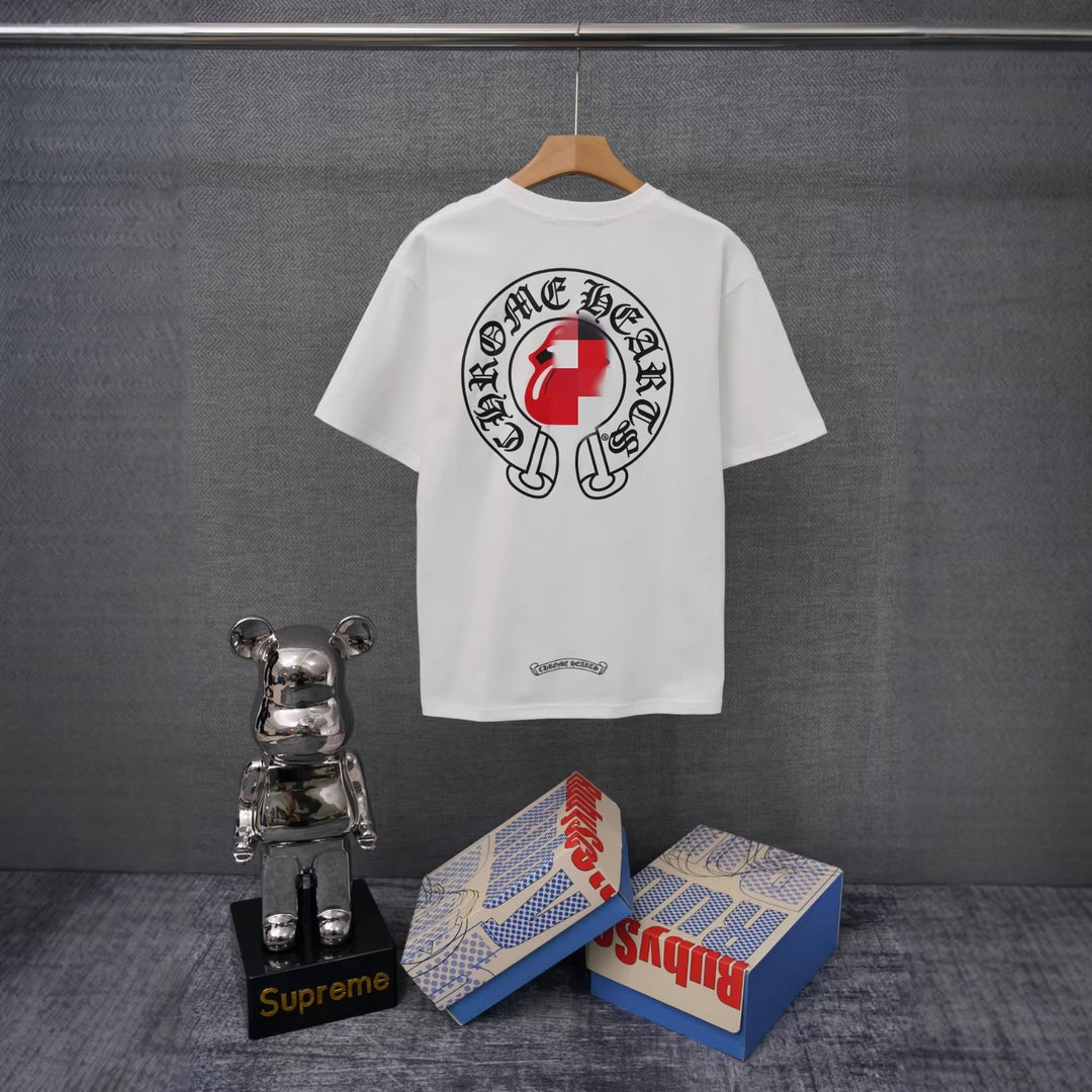 Chrome Hearts Summer Printed T-Shirt Short-Sleeve