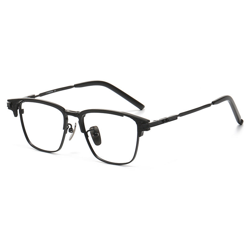 Business Full-Rim Pure Titanium Eyebrow Glasses Frame