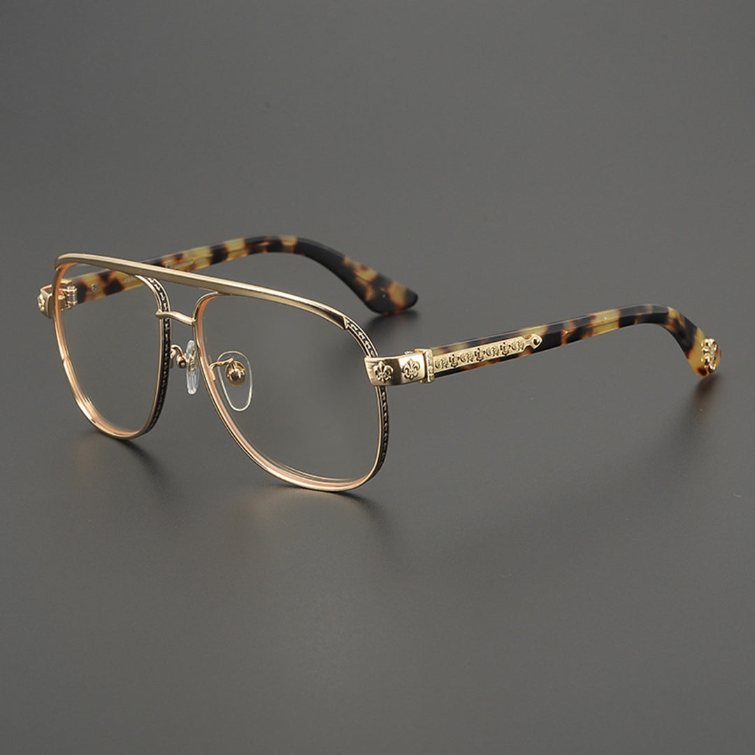 Chrome Hearts Hand-Engraved Aviator Glasses