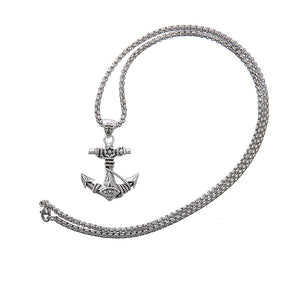 Chrome hearts anchor military flower necklace