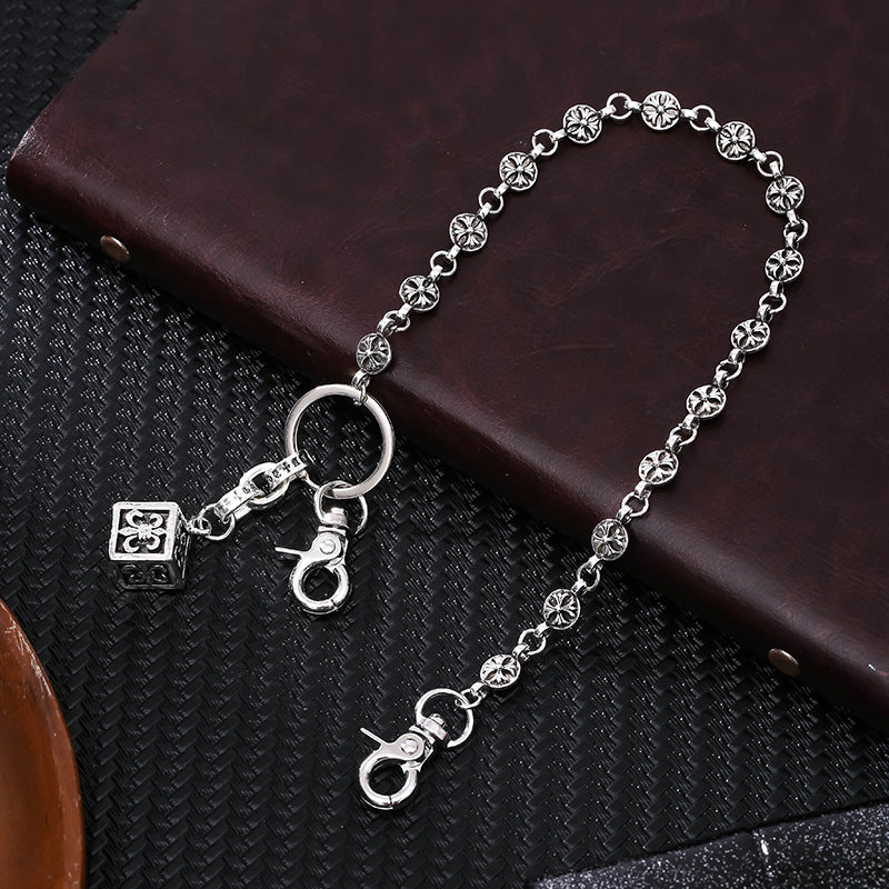 chrome hearts anchor dice waist chain